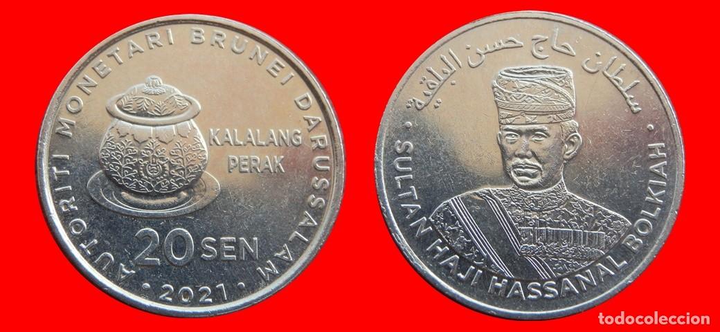 Monedas antiguas de Asia: 20 SEN 2021 BRUNEI-153346