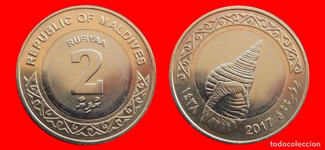 Monedas antiguas de Asia: 2 RUFIYAA 2017 ISLAS MALDIVAS-153354