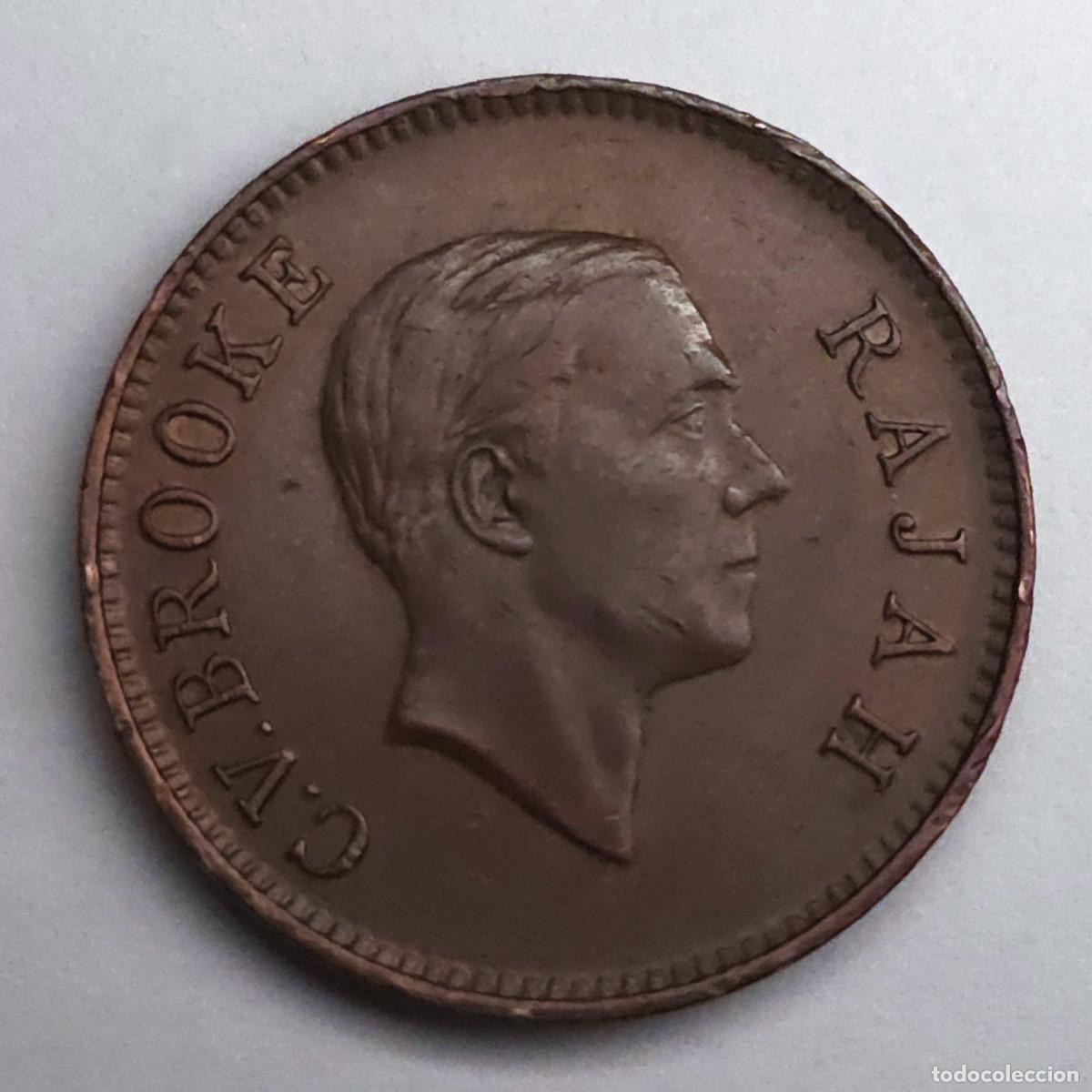 Monedas antiguas de Asia: MONEDA DE SARAWAK ONE CENT 1937 - Foto 1