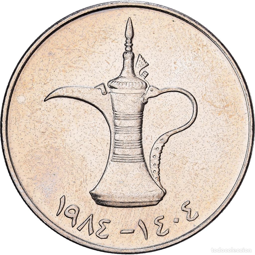 Monedas antiguas de Asia: [#1224500] Emiratos &Aacute;rabes Unidos, Dirham, 1984, British Royal Mint, Cobre - n&iacute;quel, SC+