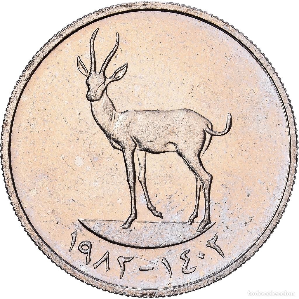 Monedas antiguas de Asia: [#1224502] Emiratos &Aacute;rabes Unidos, 25 Fils, 1982, British Royal Mint, Cobre - n&iacute;quel