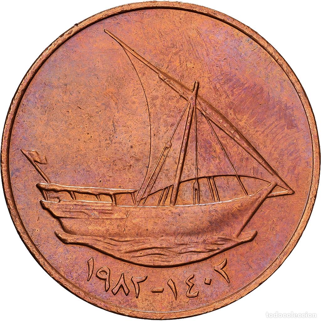 Monedas antiguas de Asia: [#1224503] Emiratos &Aacute;rabes Unidos, 10 Fils, 1982, British Royal Mint, Bronce, EBC+, KM:3.1