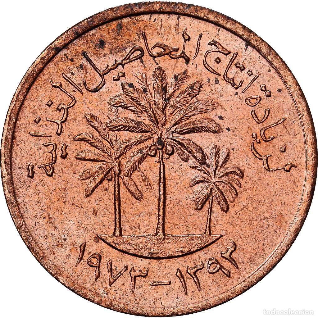 Monedas antiguas de Asia: [#1224505] Emiratos &Aacute;rabes Unidos, Fils, 1973, Bronce, EBC, KM:1