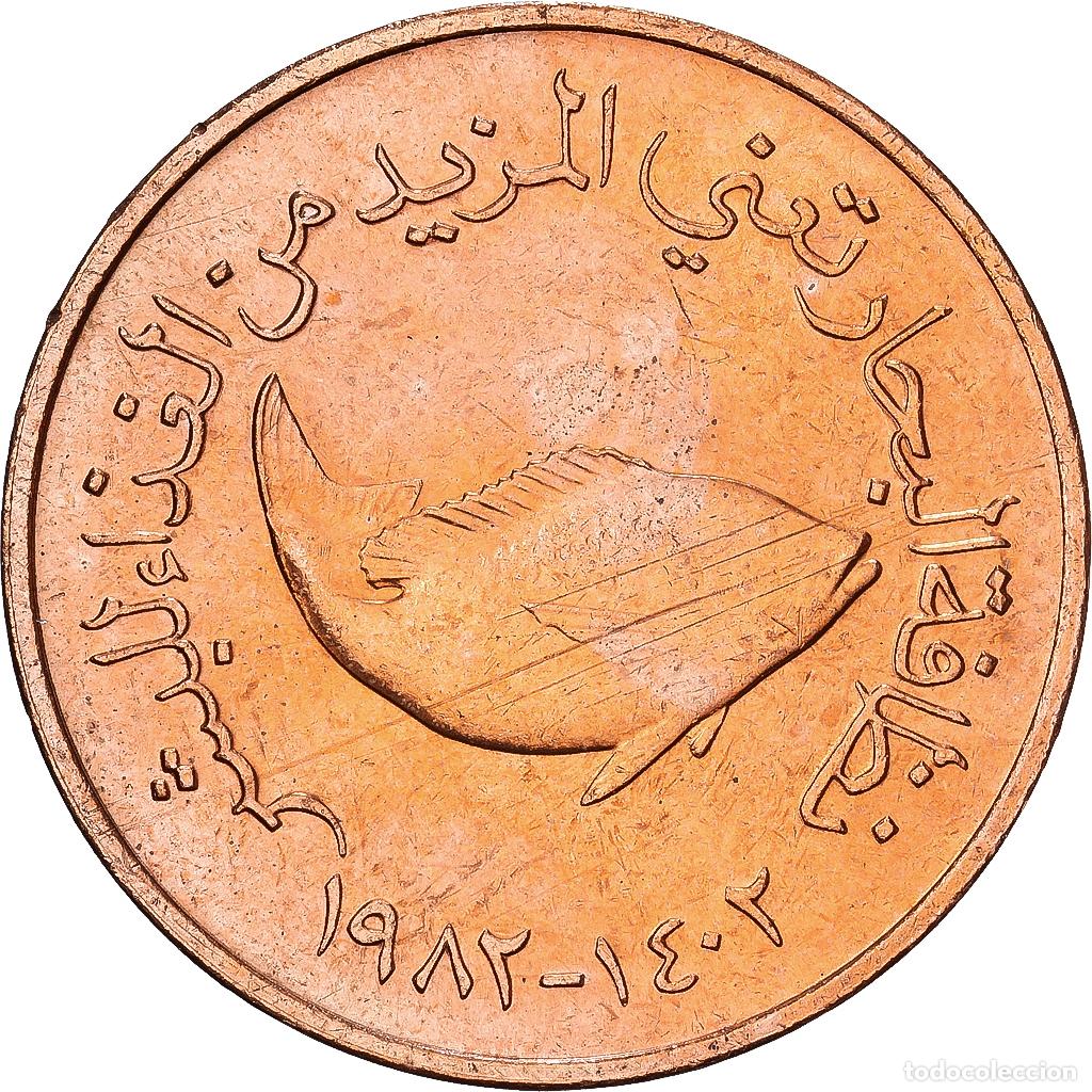 Monedas antiguas de Asia: [#1224504] Emiratos &Aacute;rabes Unidos, 5 Fils, 1982, British Royal Mint, Bronce, EBC+, KM:2.1