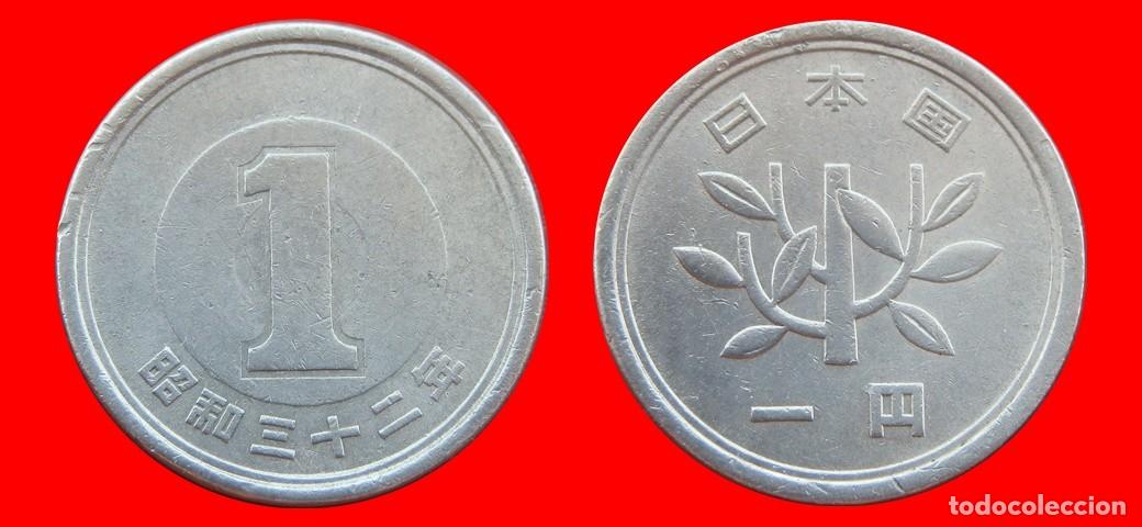 Monedas antiguas de Asia: 1 YEN 1957 JAPON-153357
