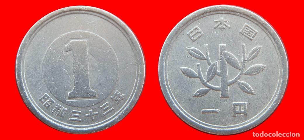 Monedas antiguas de Asia: 1 YEN 1958 JAPON-153358
