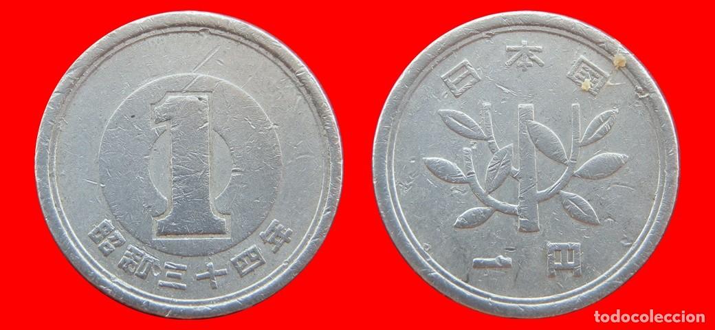 Monedas antiguas de Asia: 1 YEN 1959 JAPON-153359
