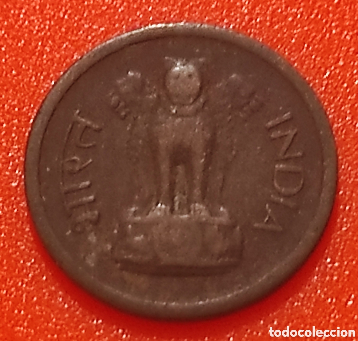 Monedas antiguas de Asia: 1 UN NAYA PAISA INDIA 1957 CECA CALCUTA 1 PAISE