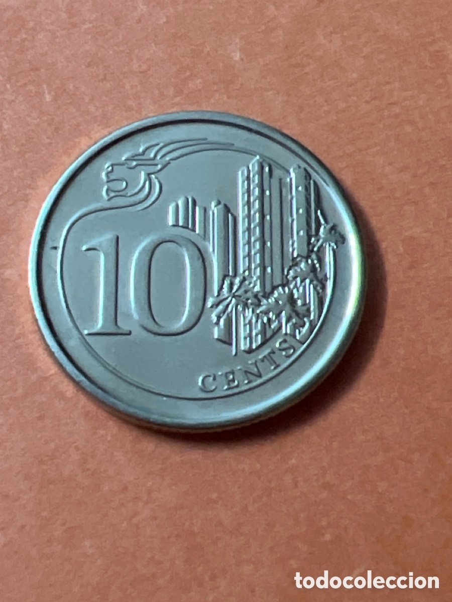 Monedas antiguas de Asia: C294. MONEDA - SINGAPUR / SINGAPORE 10 CENTS 2014