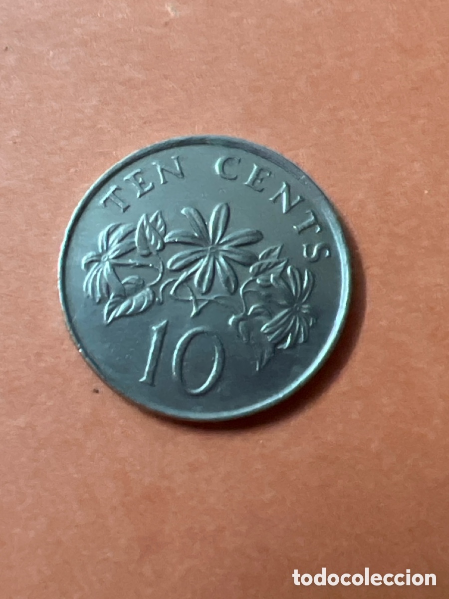 Monedas antiguas de Asia: C294. MONEDA DE SINGAPUR 10 CENT 1985 - Foto 2