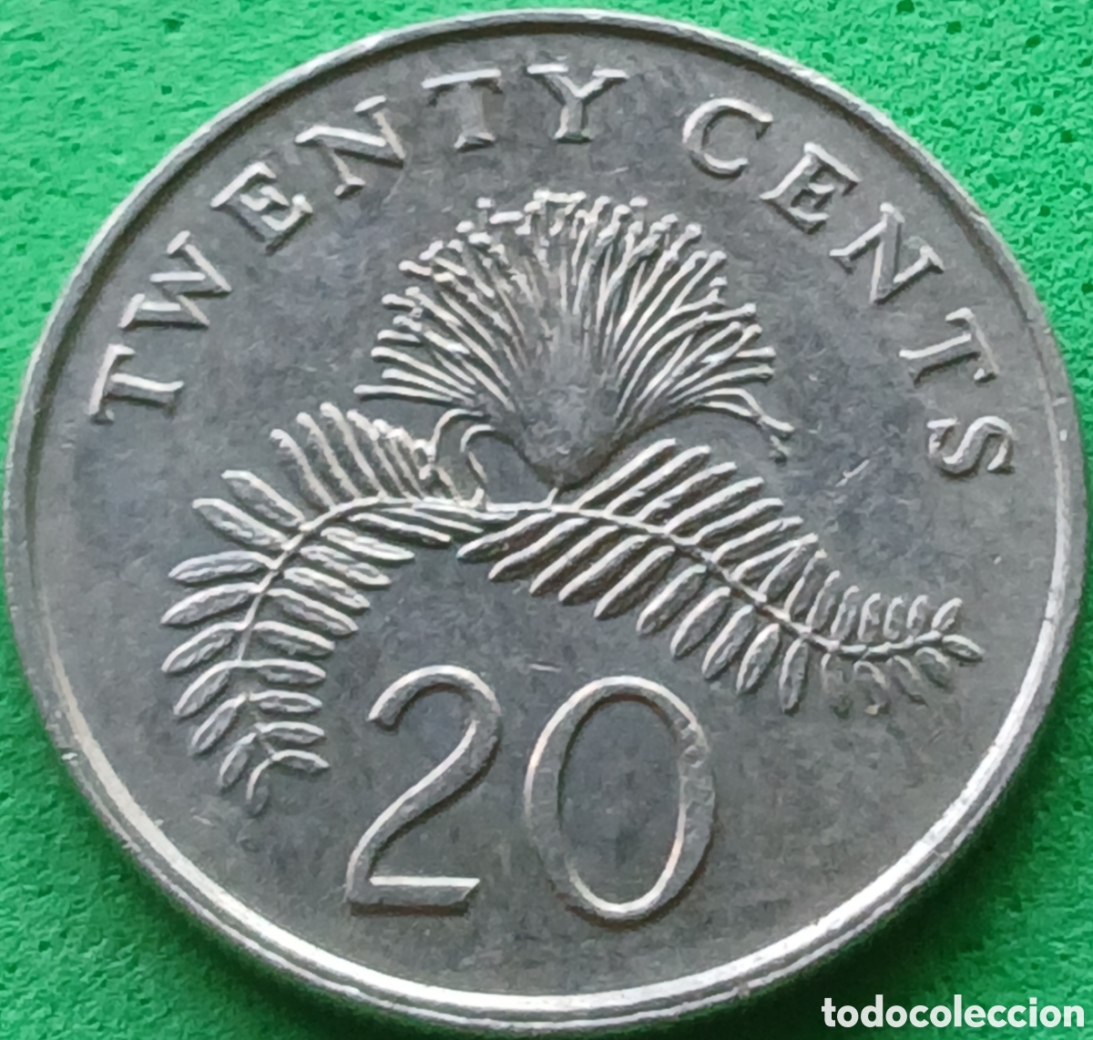 Monedas antiguas de Asia: Singapur 20 cents 1988 km#52