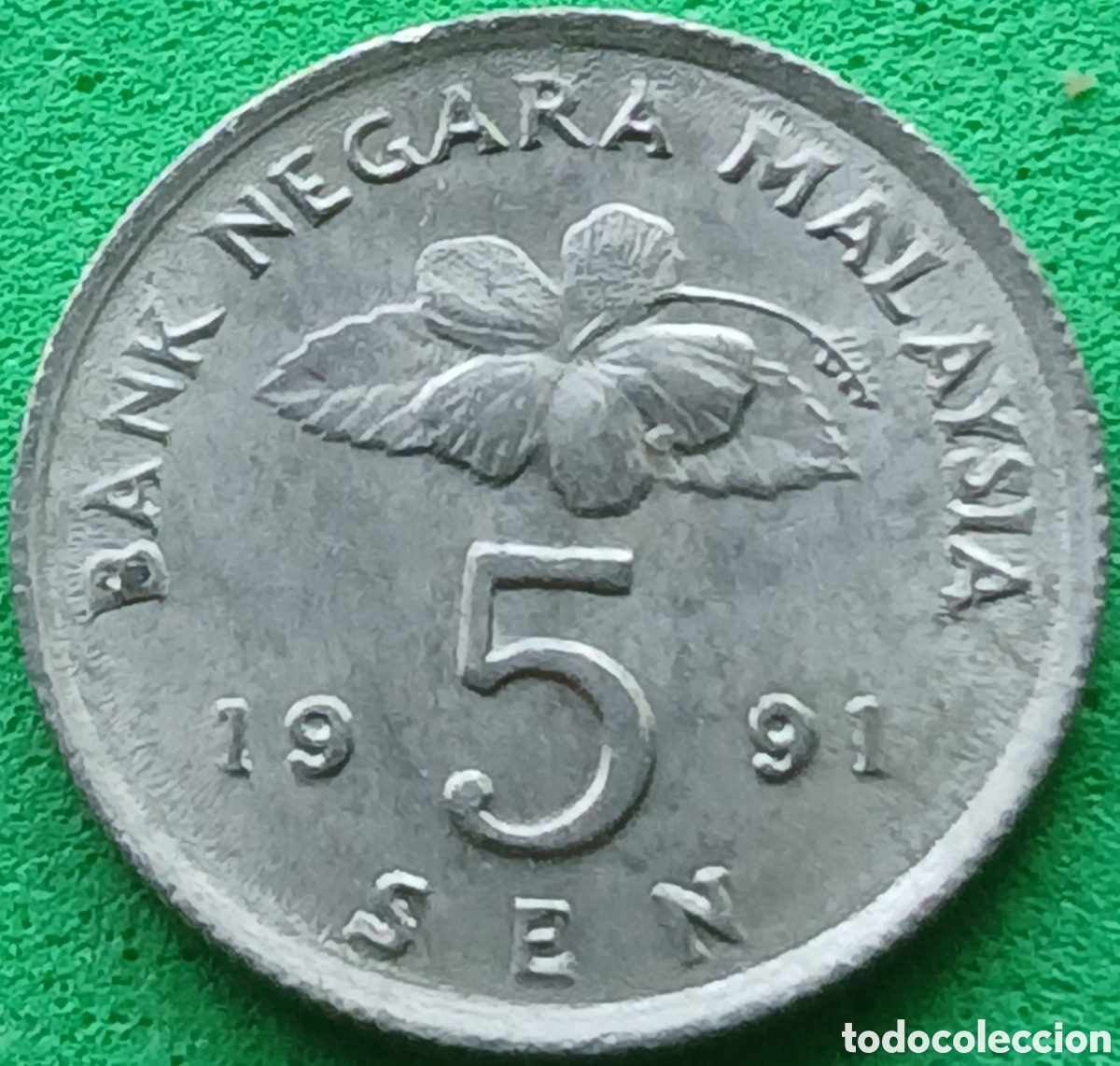 Monedas antiguas de Asia: Malasia 5 sen 1991 km#50
