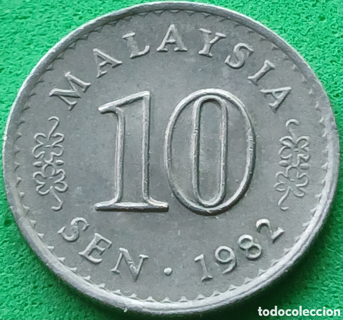 Monedas antiguas de Asia: Malasia 10 sen 1982 km#3