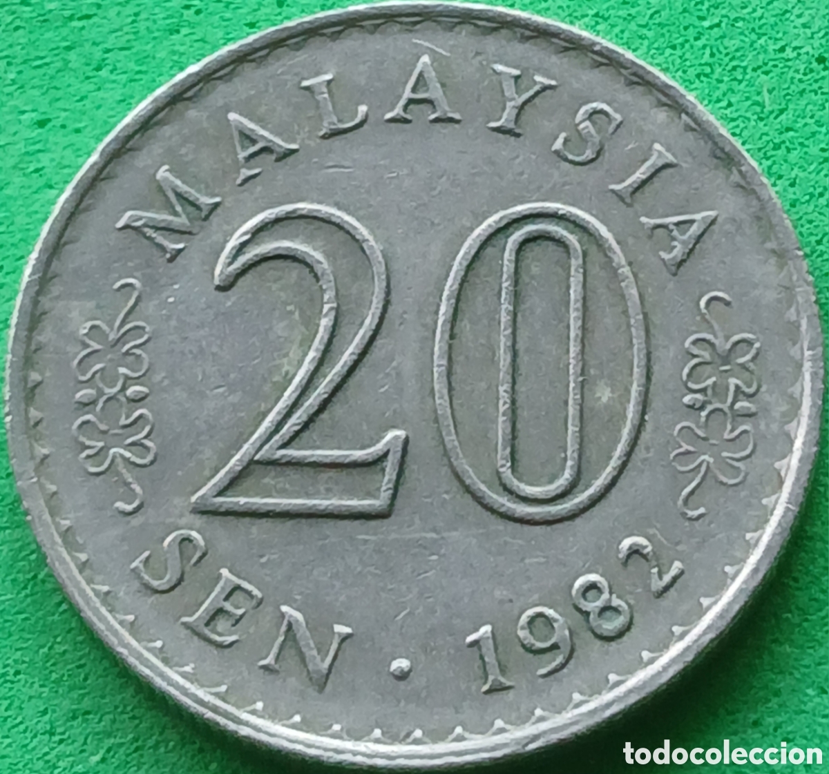 Monedas antiguas de Asia: Malasia 20 sen 1982 km#4