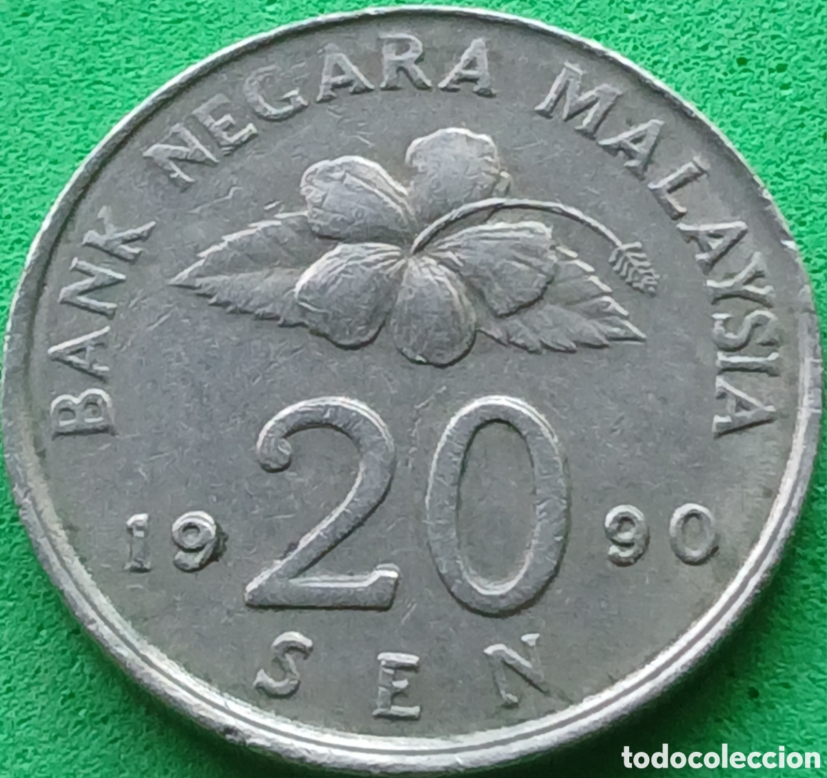 Monedas antiguas de Asia: Malasia 20 sen 1990 km#52