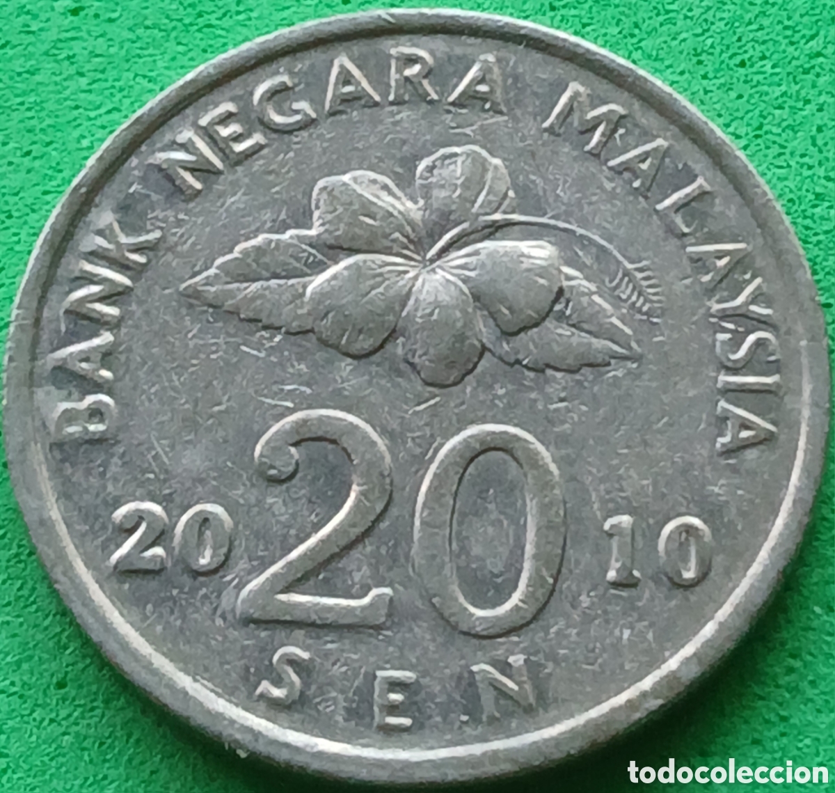 Monedas antiguas de Asia: Malasia 20 sen 2010 km#52