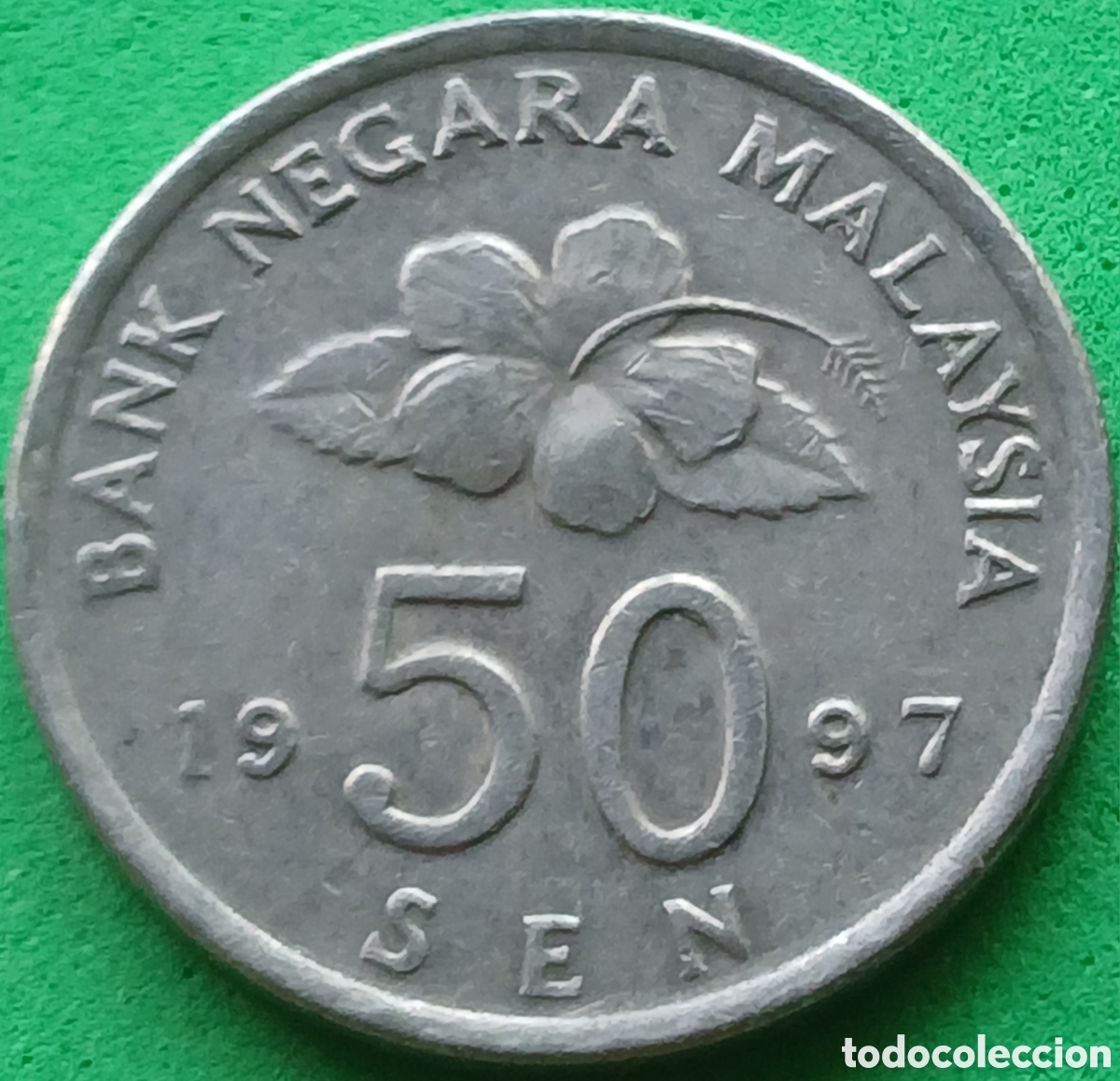 Monedas antiguas de Asia: Malasia 50 sen 1997 km#53