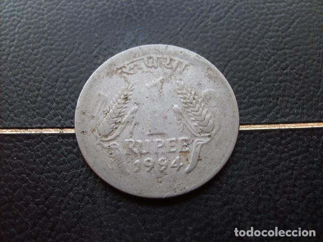 Monedas antiguas de Asia: * INDIA 1 RUPIA 1994 ESTRELLA