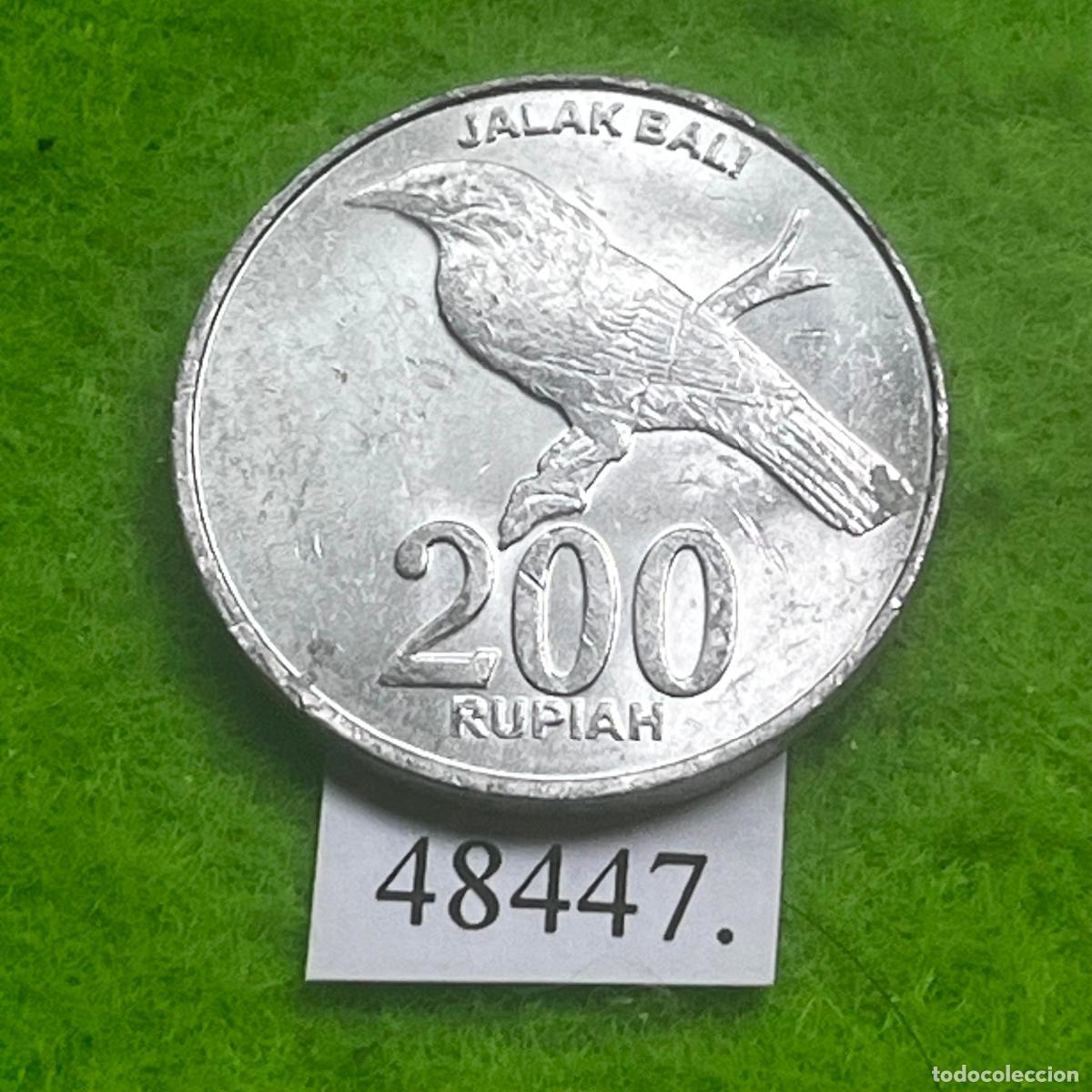 Monedas antiguas de Asia: Indonesia 200 rupias 2003, estornino de Bali