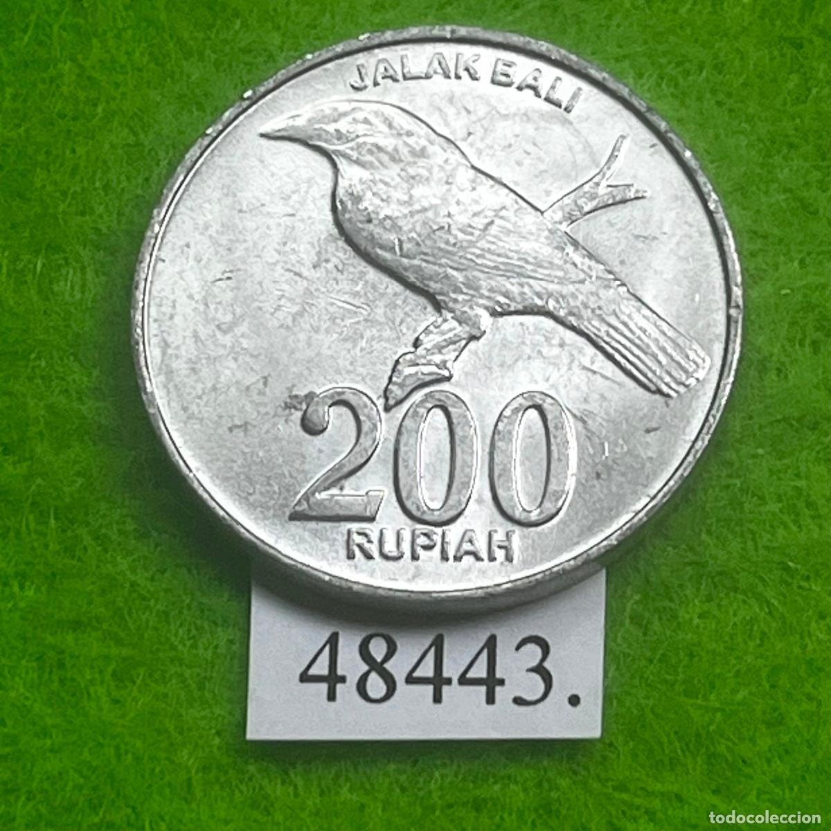 Monedas antiguas de Asia: Indonesia 200 rupias 2003, estornino de Bali
