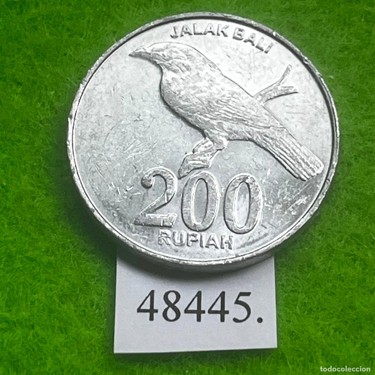 Monedas antiguas de Asia: Indonesia 200 rupias 2003, estornino de Bali