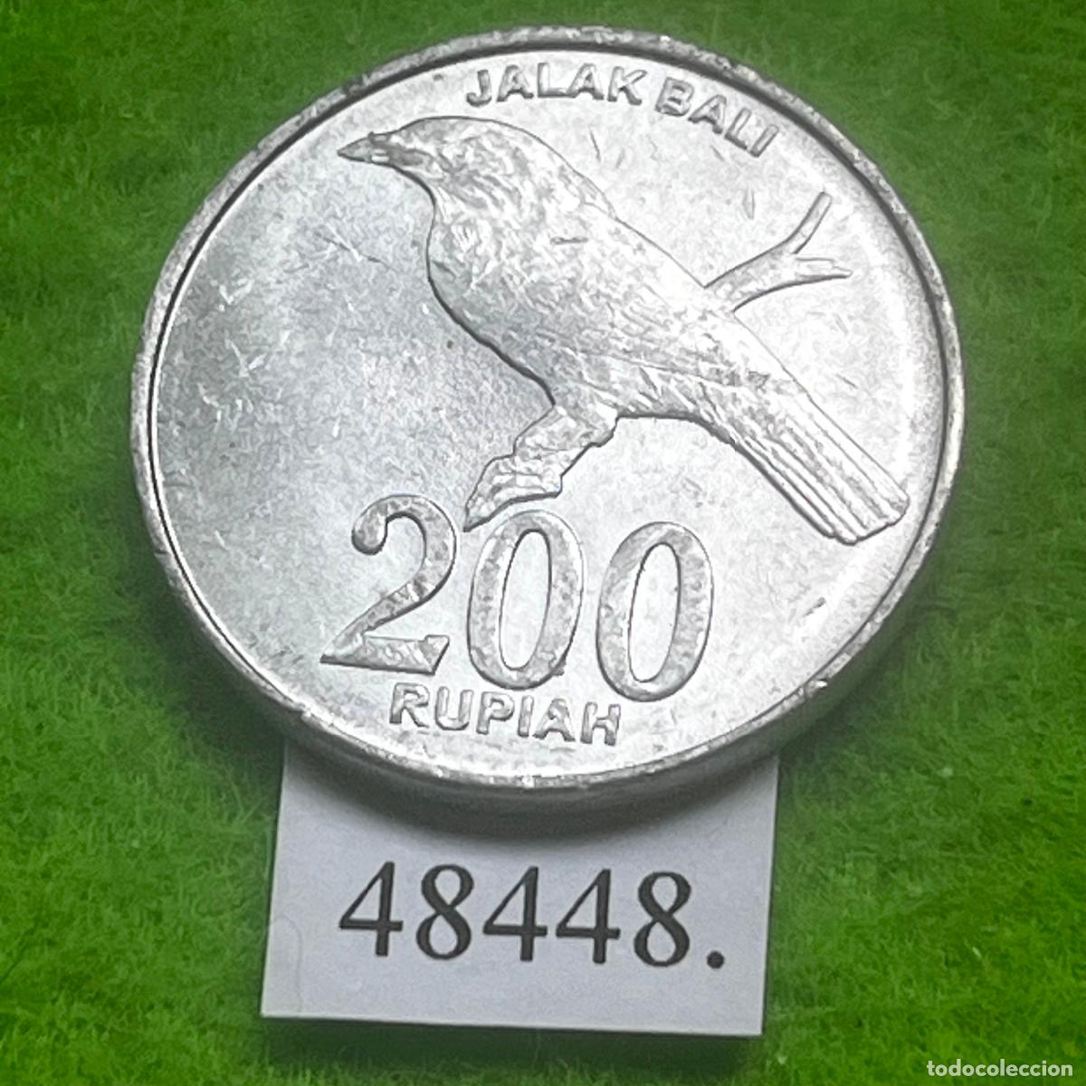 Monedas antiguas de Asia: Indonesia 200 rupias 2003, estornino de Bali