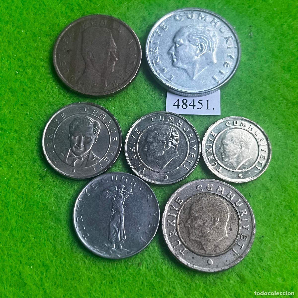 Monedas antiguas de Asia: Turqu&iacute;a, lote 7 monedas, Turk&iacute;a, T&uuml;rkiye,