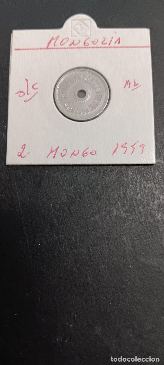 Monedas antiguas de Asia: MONGOLIA 2 MONGO 1959 S/C KM=22 (ALUMINIO)