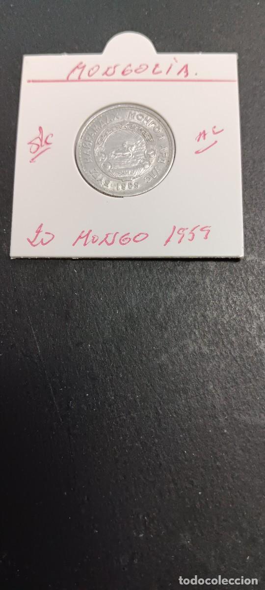 Monedas antiguas de Asia: MONGOLIA 20 MONGO 1959 S/C KM=26 (ALUMINIO)