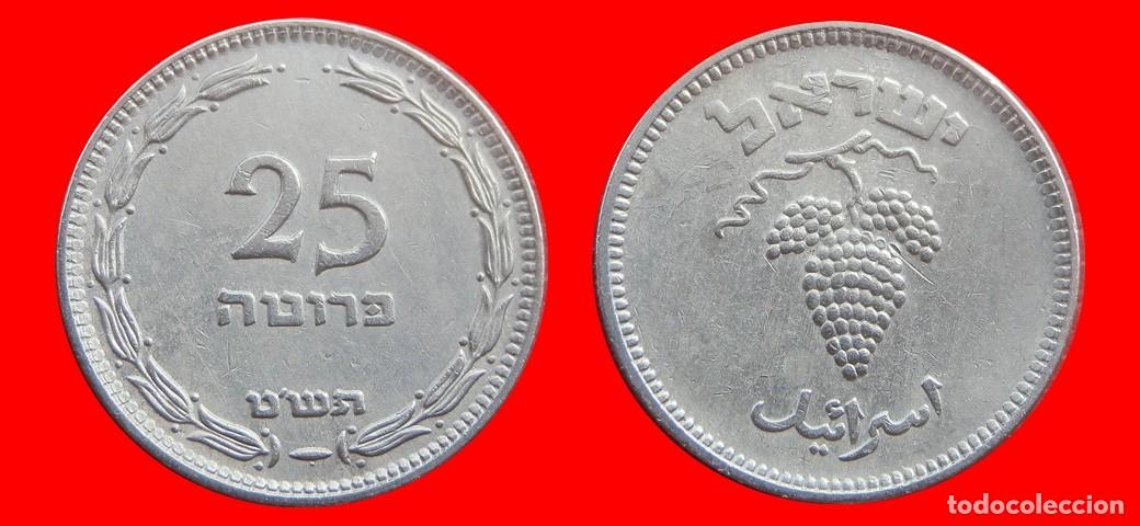 Monedas antiguas de Asia: 25 PRUTA 1949 ISRAEL-153455