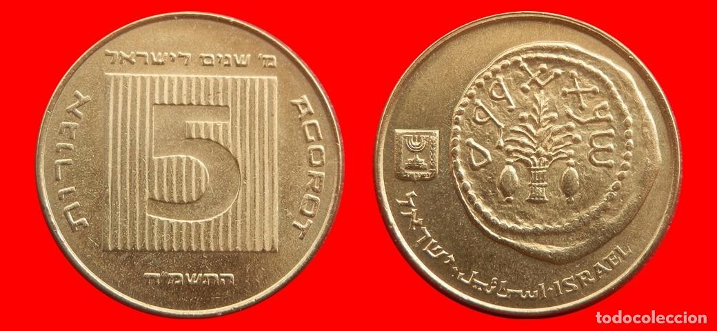 Monedas antiguas de Asia: 5 AGOROT 1988 ISRAEL-153464