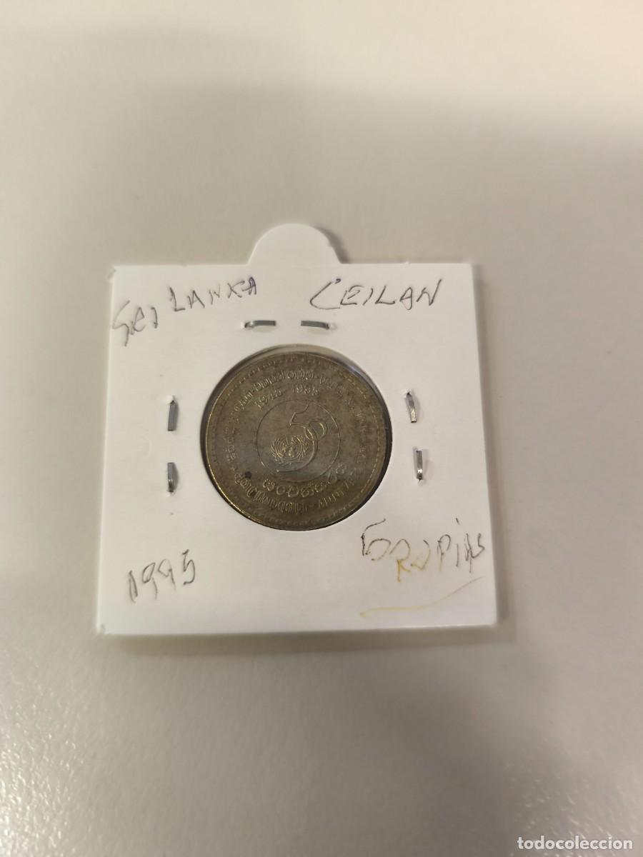 Monedas antiguas de Asia: 1 moneda de Sri Lanka 50 centimos