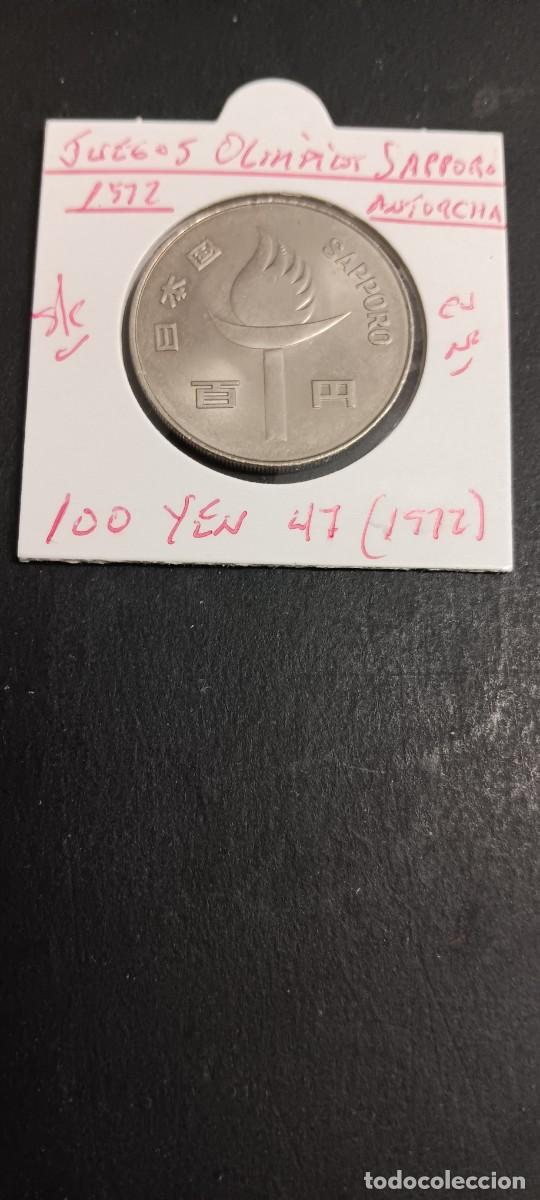 Monedas antiguas de Asia: JAP&Oacute;N 100 YEN 1972(A&Ntilde;O 47) S/C KM=84(CUPRONIQUEL) HIROHITO (JUEGOS OLIMPICOS SAPPORO 1972-ANTORCHA))