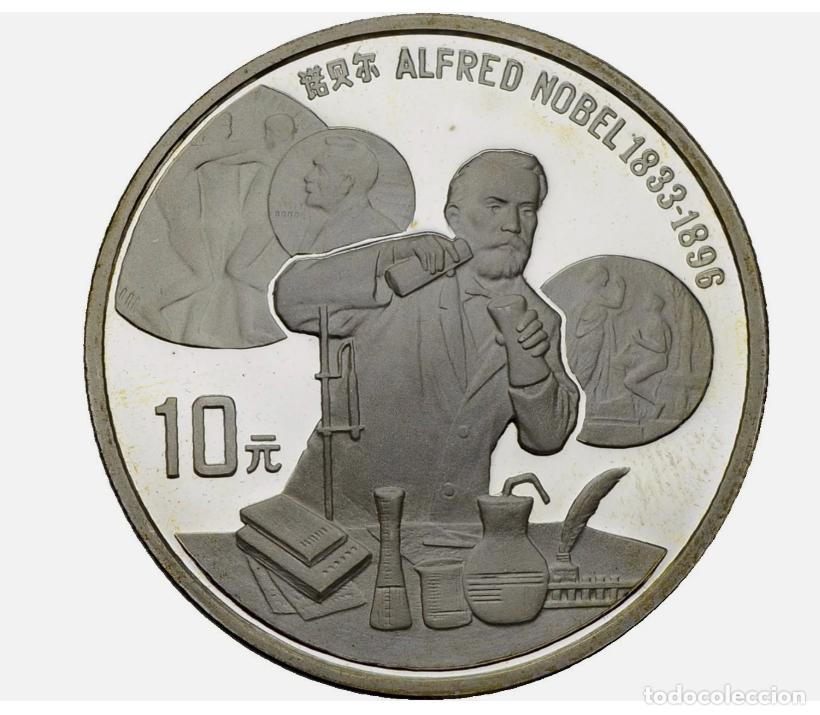 Monedas antiguas de Asia: CHINA 10 YUAN 1992 - ALFRED NOBEL