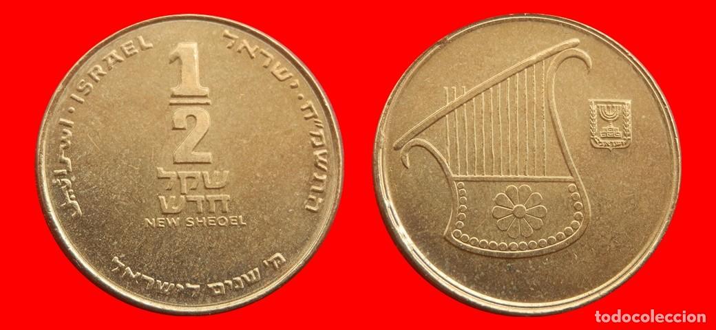 Monedas antiguas de Asia: 1/2 NUEVO SHEQEL 1988 ISRAEL-9338SC