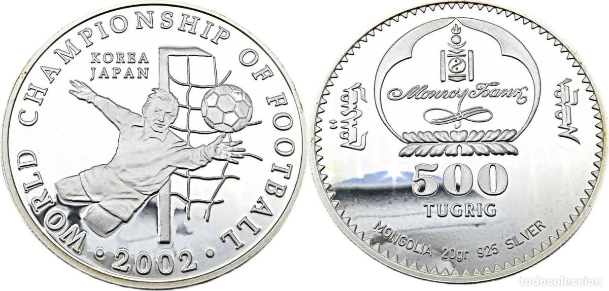 Monedas antiguas de Asia: MONGOLIA 500 TUGRIK 2002 - MUNDIAL
