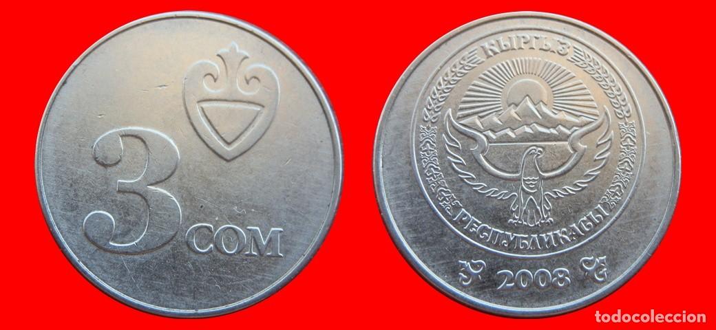 Monedas antiguas de Asia: 3 SOM 2008 KIRGUISTAN-153518