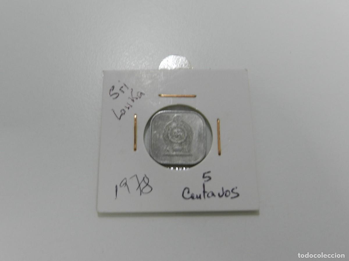 Monedas antiguas de Asia: 2 monedas de Sri Lanka 50 c&eacute;ntimos - Foto 3