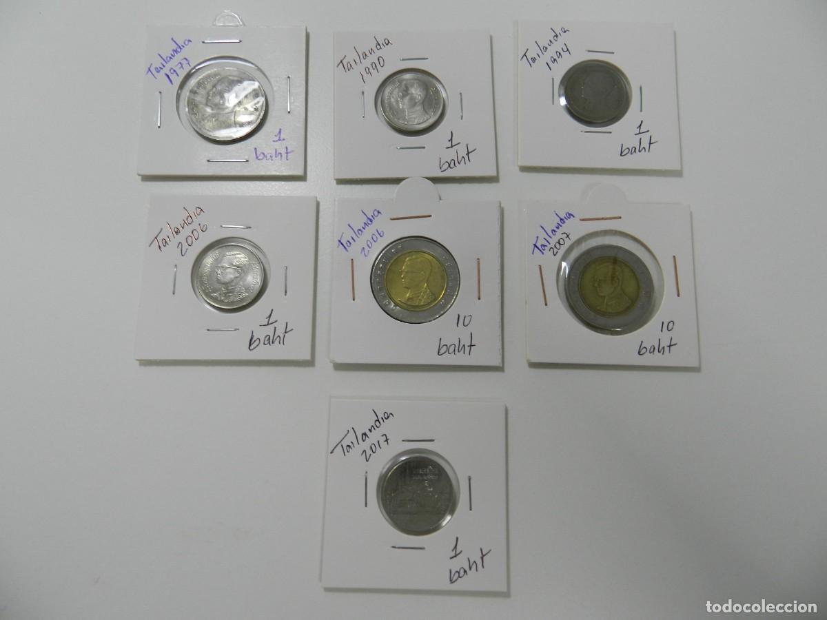 Monedas antiguas de Asia: Lote de monedas de Tailandia