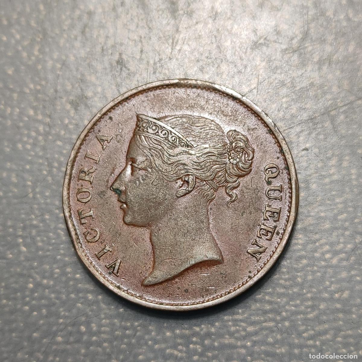 Monedas antiguas de Asia: STRAITS SETTLEMENTS COLONIAS DEL ESTRECHO VICTORIA 1 CENT 1862 MBC-/MBC