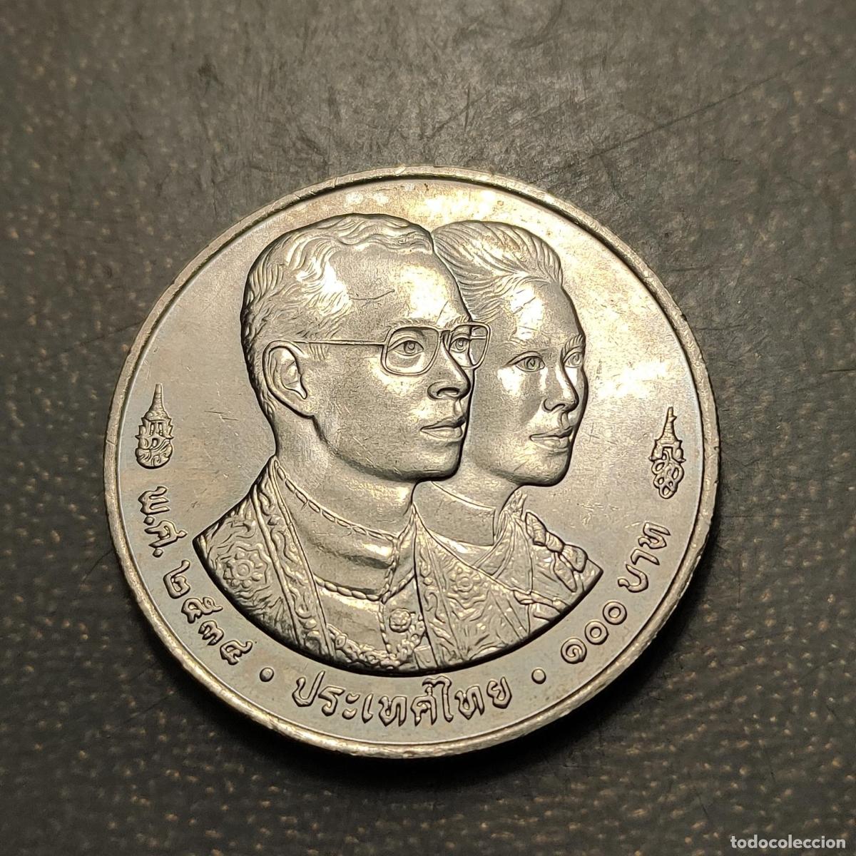 Monedas antiguas de Asia: TAILANDIA THAILAND 100 BAHT 1991 EBC