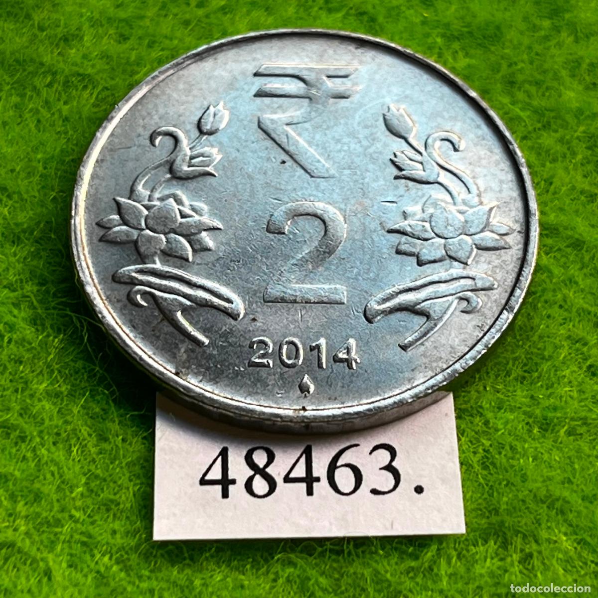Monedas antiguas de Asia: India 2 rupias 2014 Bombay