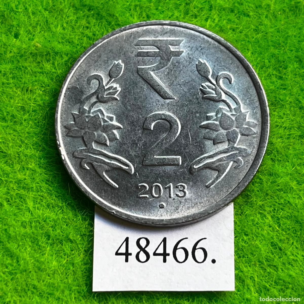 Monedas antiguas de Asia: India 2 rupias 2013 Noida