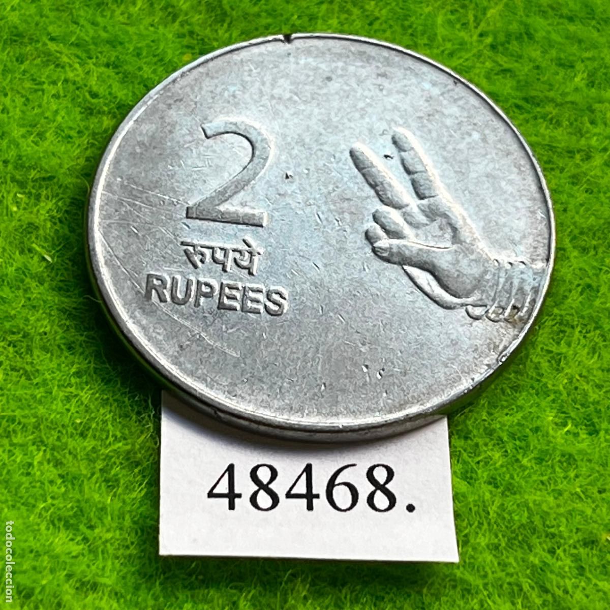 Monedas antiguas de Asia: India 2 rupias 2008 Hyderabad