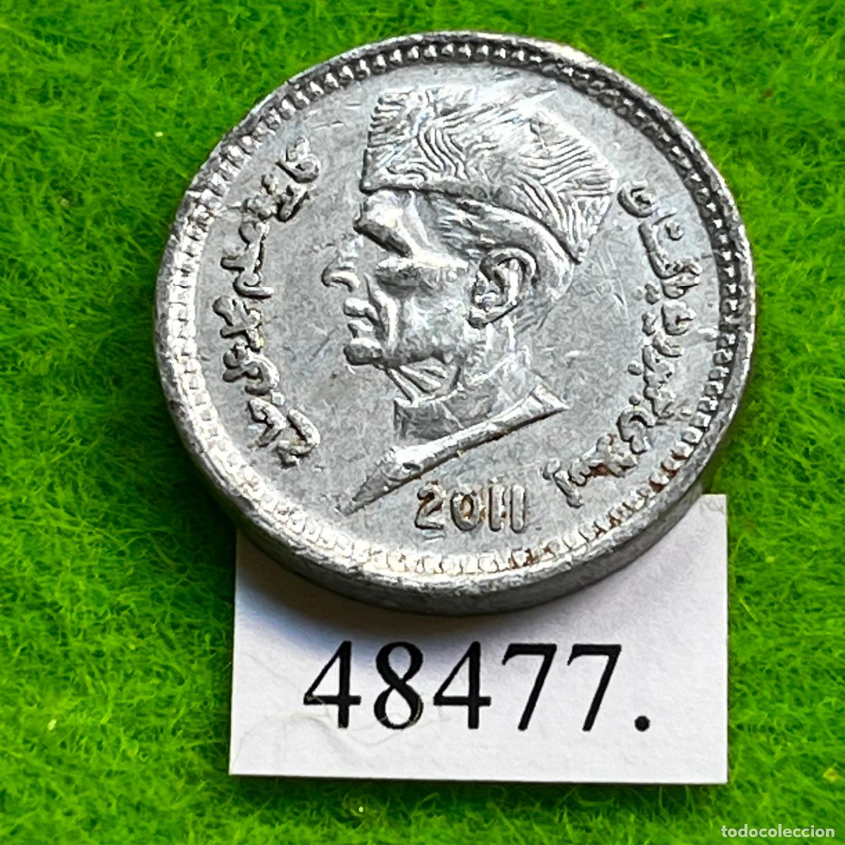 Monedas antiguas de Asia: Paquist&aacute;n 1 rupia 2011, Pakistan