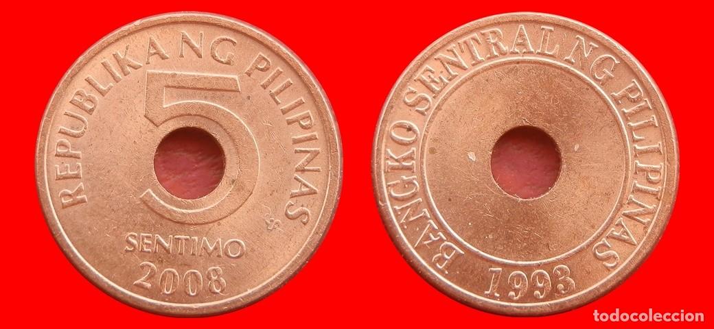 Monedas antiguas de Asia: 5 SENTIMO 2008 FILIPINAS-153533