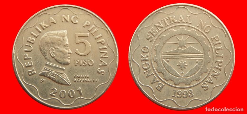 Monedas antiguas de Asia: 5 PISO 2001 FILIPINAS-153537