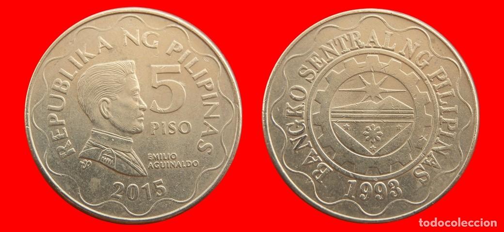 Monedas antiguas de Asia: 5 PISO 2015 FILIPINAS-153541