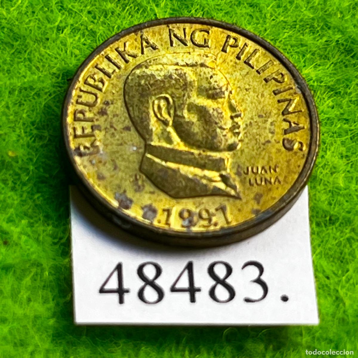Monedas antiguas de Asia: Filipinas 25 c&eacute;ntimos 1991