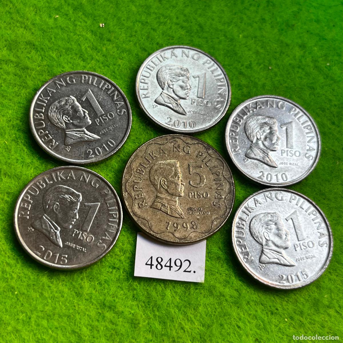 Monedas antiguas de Asia: Lote 6 monedas Filipinas , 48492